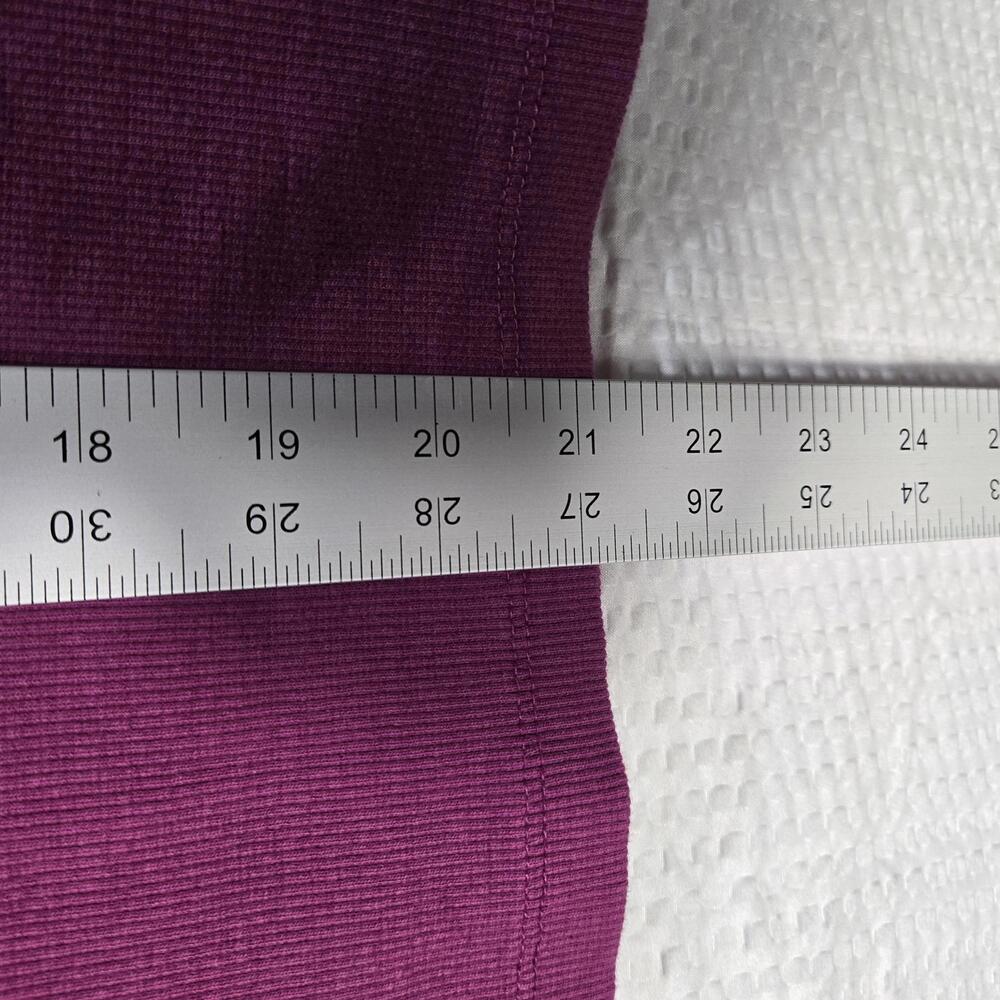 Maeve by Anthro Ruffle Ribbed Knit Halter Tank Top Women's Size XL Berry Fuchsia - Picture 6 of 6